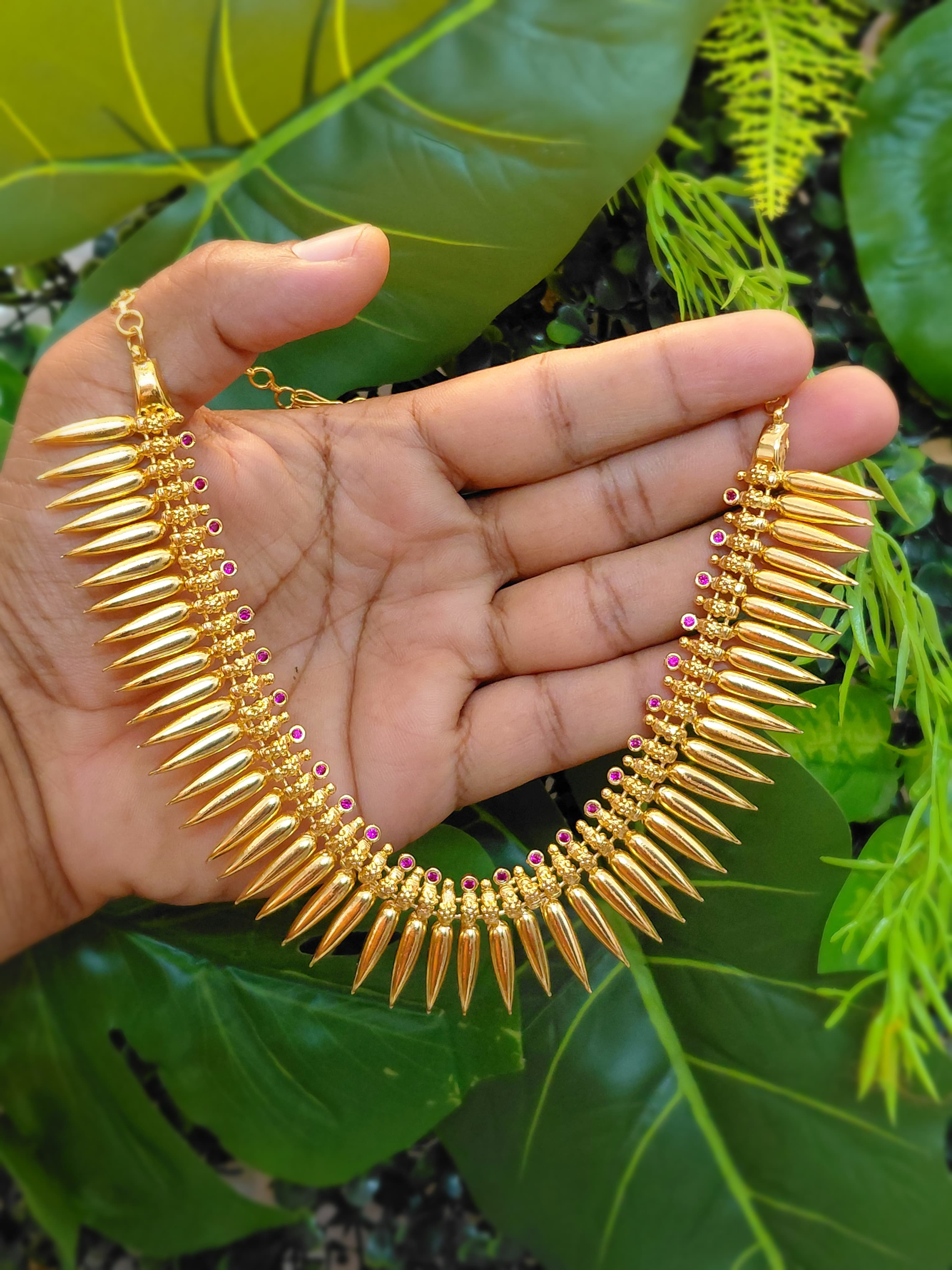 Ruby Mullamottu Necklace